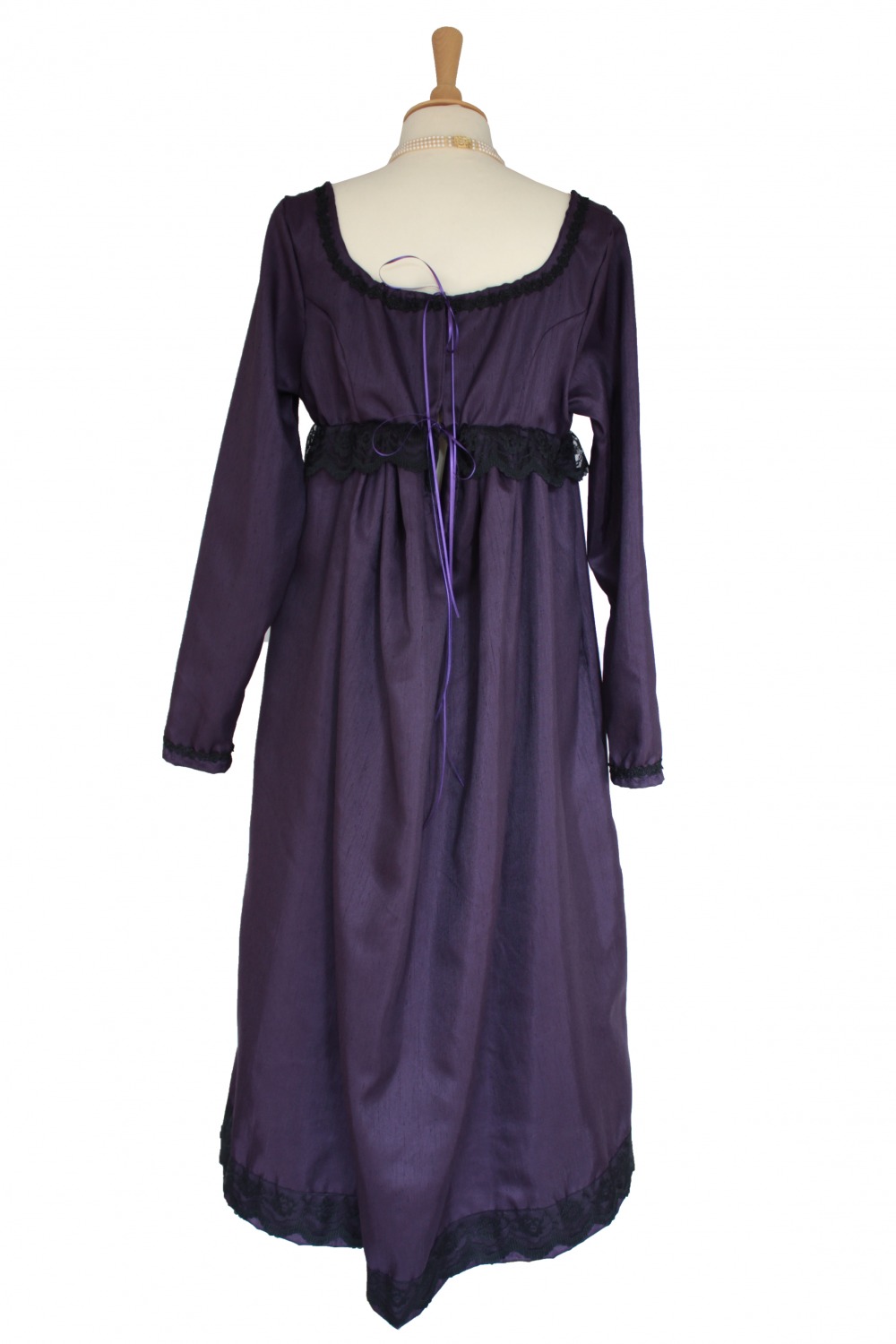 Ladies 18th 19th Regency Jane Austen Costume Evening Ball Gown Petite Size 16 - 18 Image